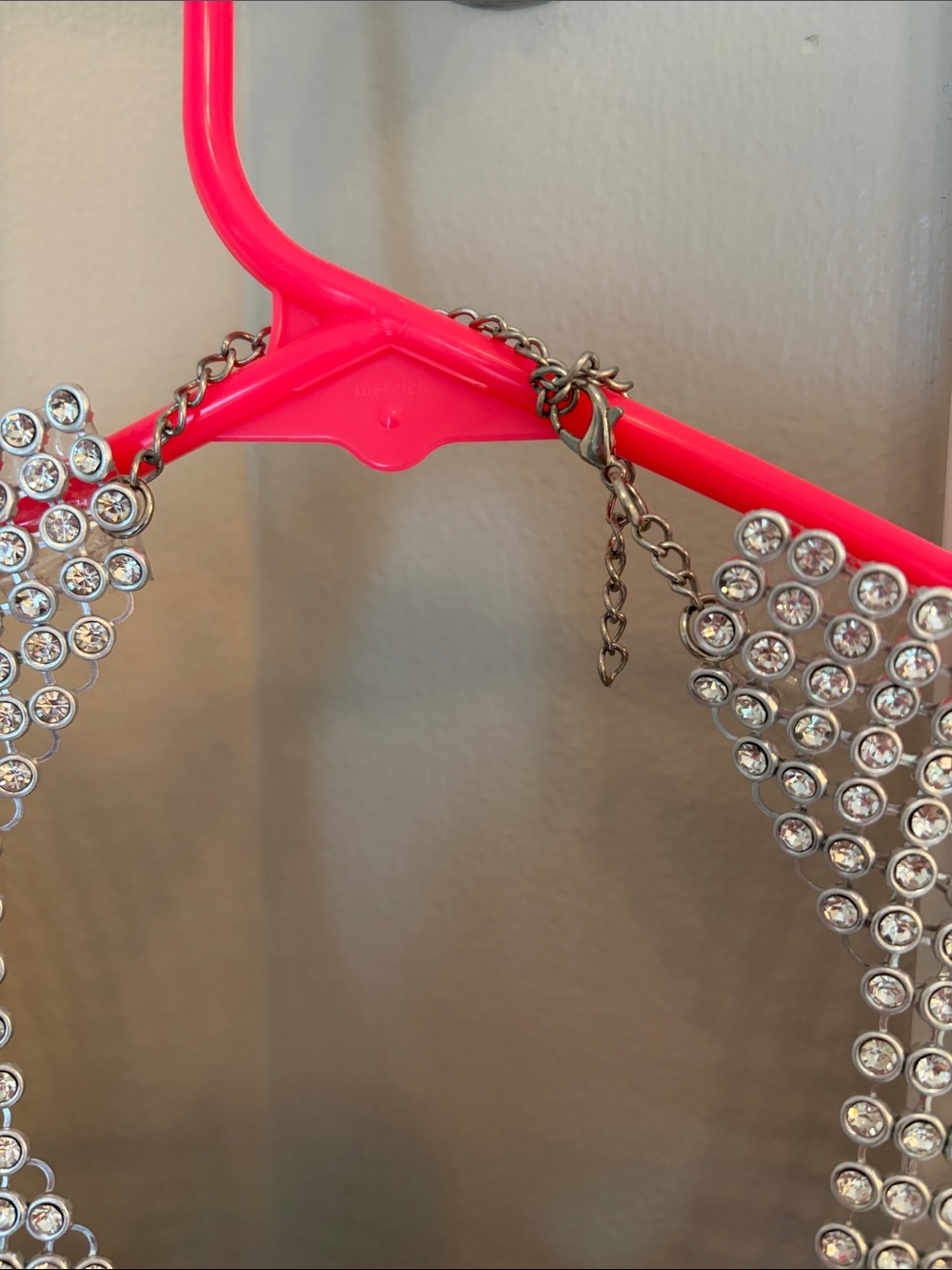 12th Tribe Metallic Silver Mesh Crop Top - Picture 7 of 12